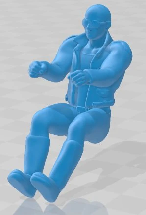 car driver 2 printable 3D Print Model .c4d .max .obj .3ds .fbx .stl .blend 