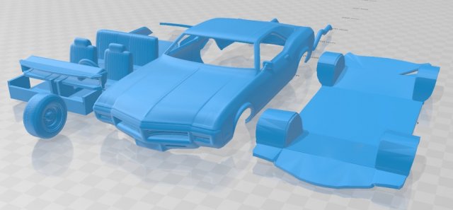 buick riviera 1969 printable car Model do druku 3D .c4d .max .obj .3ds .fbx .stl .blend 