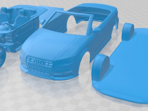 audi s3 cabriolet 2015 printable car 3D Print Model