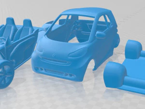 smart fortwo coupe 2011 printable car 3D Print Model