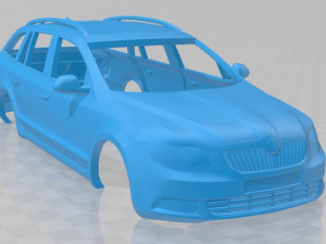 skoda superb combi 2011 printable body car 3D Принт Модель