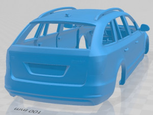skoda superb combi 2011 printable body car 3D Принт Модель