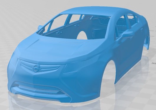 opel ampera 2011 printable body car 3D Print Model .c4d .max .obj .3ds .fbx .stl .blend 