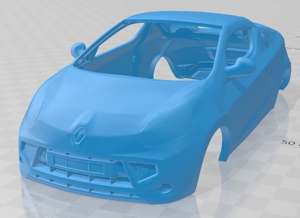 renault wind 2010 printable body car 3D 打印模型 .c4d .max .obj .3ds .fbx .stl .blend