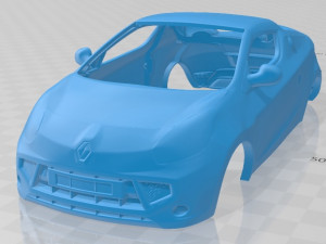 renault wind 2010 printable body car Model Cetak 3D