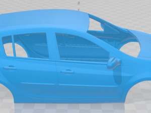 renault clio 5 doors 2010 printable body car Modello di stampa 3D