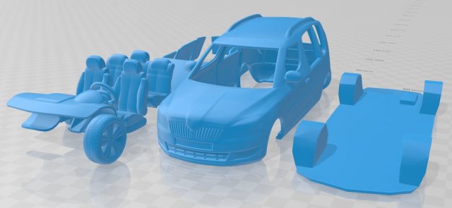 Skoda Roomster 2011 3D Model