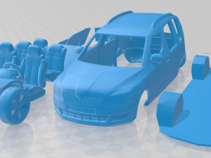 skoda roomster 2011 printable car 3D 打印模型