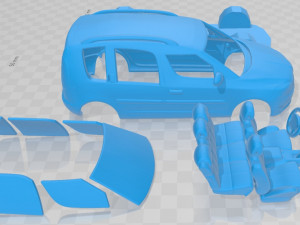 skoda roomster 2011 printable car 3D Принт Модель