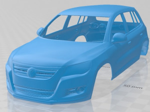 volkswagen tiguan 2010 printable body car 3D 프린트 모델