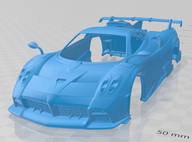 pagani imola 2021 printable body car 3D प्रिंट मॉडल .c4d .max .obj .3ds .fbx .stl .blend 