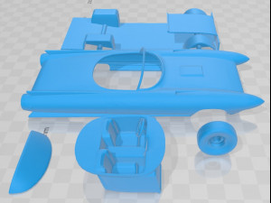 cadillac cyclone 1959 printable car 3D-Druckmodell