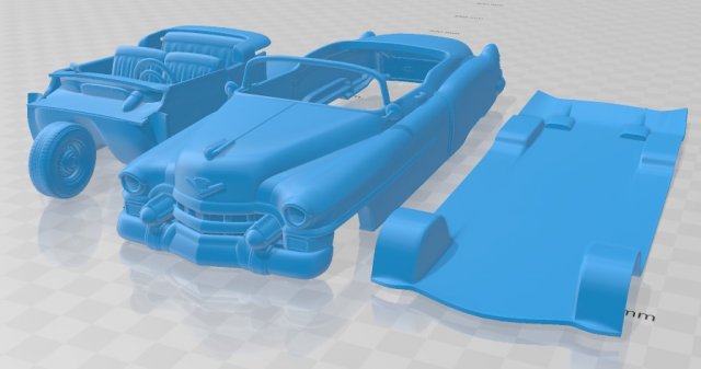 cadillac eldorado 1953 printable car 3Dプリントモデル .c4d .max .obj .3ds .fbx .stl .blend 