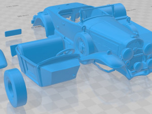 cadillac v16 roadster 1930 printable car 3D Принт Модель