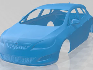 opel astra j 2011 printable car 3D Print Model