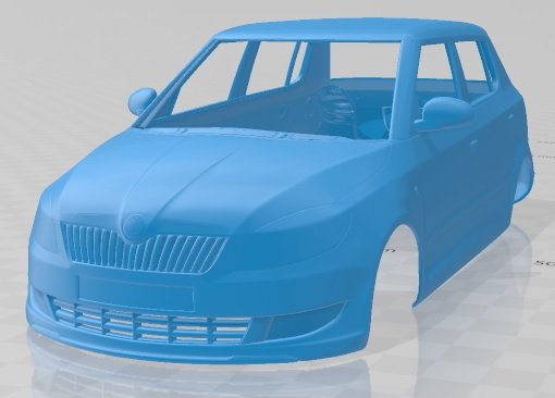 skoda fabia 2011 printable body car Modèles 3D en vedette .c4d .max .obj .3ds .fbx .stl .blend 