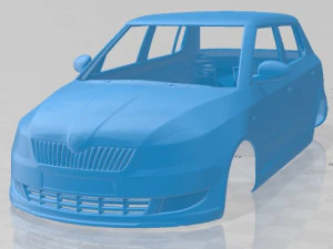skoda fabia 2011 printable body car 3D Print Model