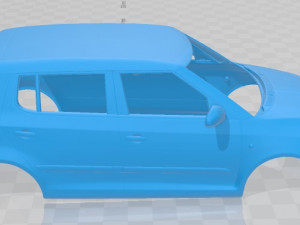 skoda fabia 2011 printable body car Modèles 3D en vedette