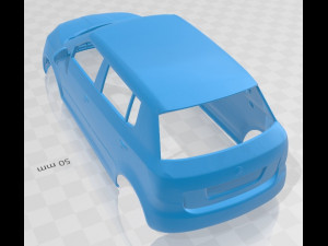 skoda fabia 2011 printable body car Modèles 3D en vedette