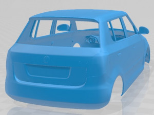skoda fabia 2011 printable body car Modèles 3D en vedette