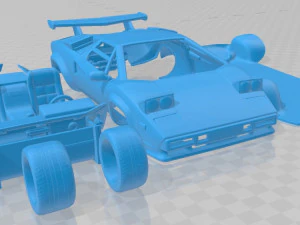countach 5000 qv 1985 printable car 3D Print Model