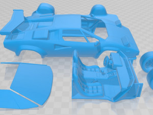 countach 5000 qv 1985 printable car 3D Принт Модель