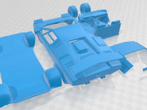 countach 5000 qv 1985 printable car 3D Print Model