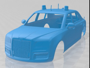 aurus senat 4123 sedan guard 2018 printable body car 3D Print Model