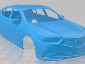 acura rlx sport hybrid sh awd 2017 printable body car 3D Print Model
