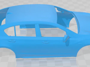 acura rlx sport hybrid sh awd 2017 printable body car 3D Print Model