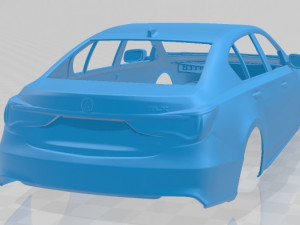 acura rlx sport hybrid sh awd 2017 printable body car 3D Print Model