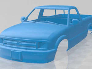 chevrolet s10 single cab 1994 printable body car 3D Print Model