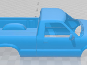 chevrolet s10 single cab 1994 printable body car Modello di stampa 3D