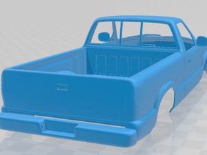 chevrolet s10 single cab 1994 printable body car Modello di stampa 3D