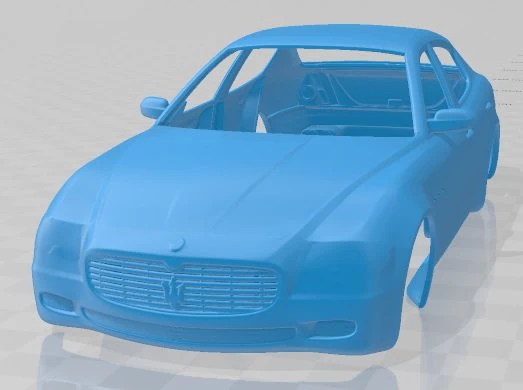 maserati quattroporte 2004 printable body car 3D Print Model .c4d .max .obj .3ds .fbx .stl .blend 