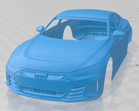 audi rs e-tron gt printable body car 3D printmodel .c4d .max .obj .3ds .fbx .stl .blend