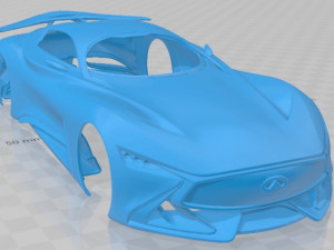 infiniti vision gran turismo 2014 printable body car 3D-printmodel