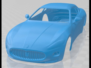 maserati gran turismo 2011 printable body car Model do druku 3D
