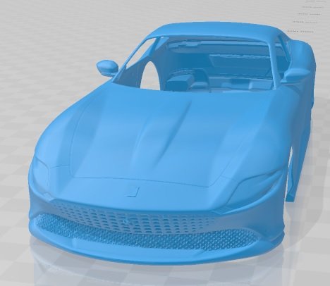 ferrari roma 2020 printable body car 3D प्रिंट मॉडल .c4d .max .obj .3ds .fbx .stl .blend 