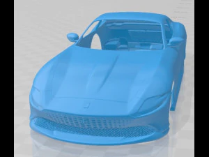Ferrari Roma 2020 Karosserie zum Ausdrucken 3D Druckmodell