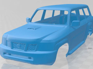 Nissan Patrol Y61 5 Kapılı 2004 Yazdırılabilir Karoser Araba 3D Baskı Modeli