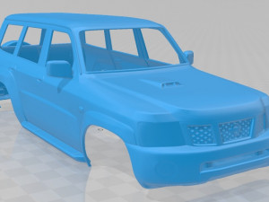 nissan patrol y61 5 door 2004 printable body car 3D Принт Модель