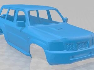 nissan patrol y61 5 door 2004 printable body car 3D Print Model