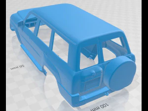 nissan patrol y61 5 door 2004 printable body car 3D Print Model