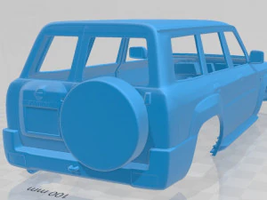 nissan patrol y61 5 door 2004 printable body car 3D Print Model