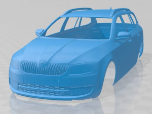 skoda octavia 2013 combi printable body car 3D प्रिंट मॉडल