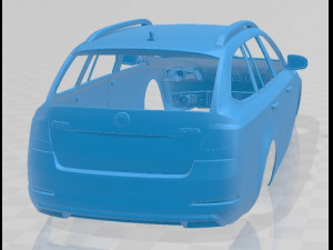 skoda octavia 2013 combi printable body car 3D-printmodel