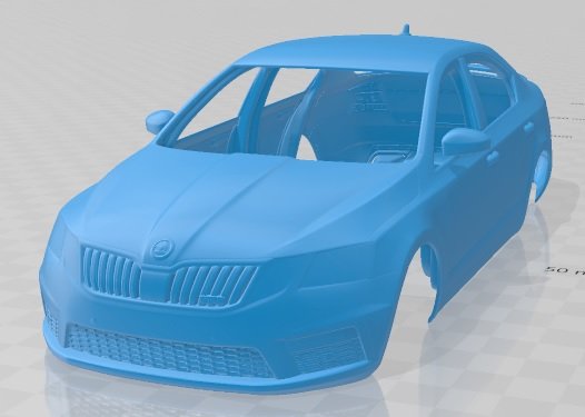 skoda octavia rs 2017 printable car 3D Print Model in Automotive