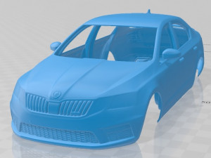 skoda octavia rs 2017 printable car 3D Baskı Modeli