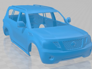 nissan patrol 2011 printable body car 3D Print Model